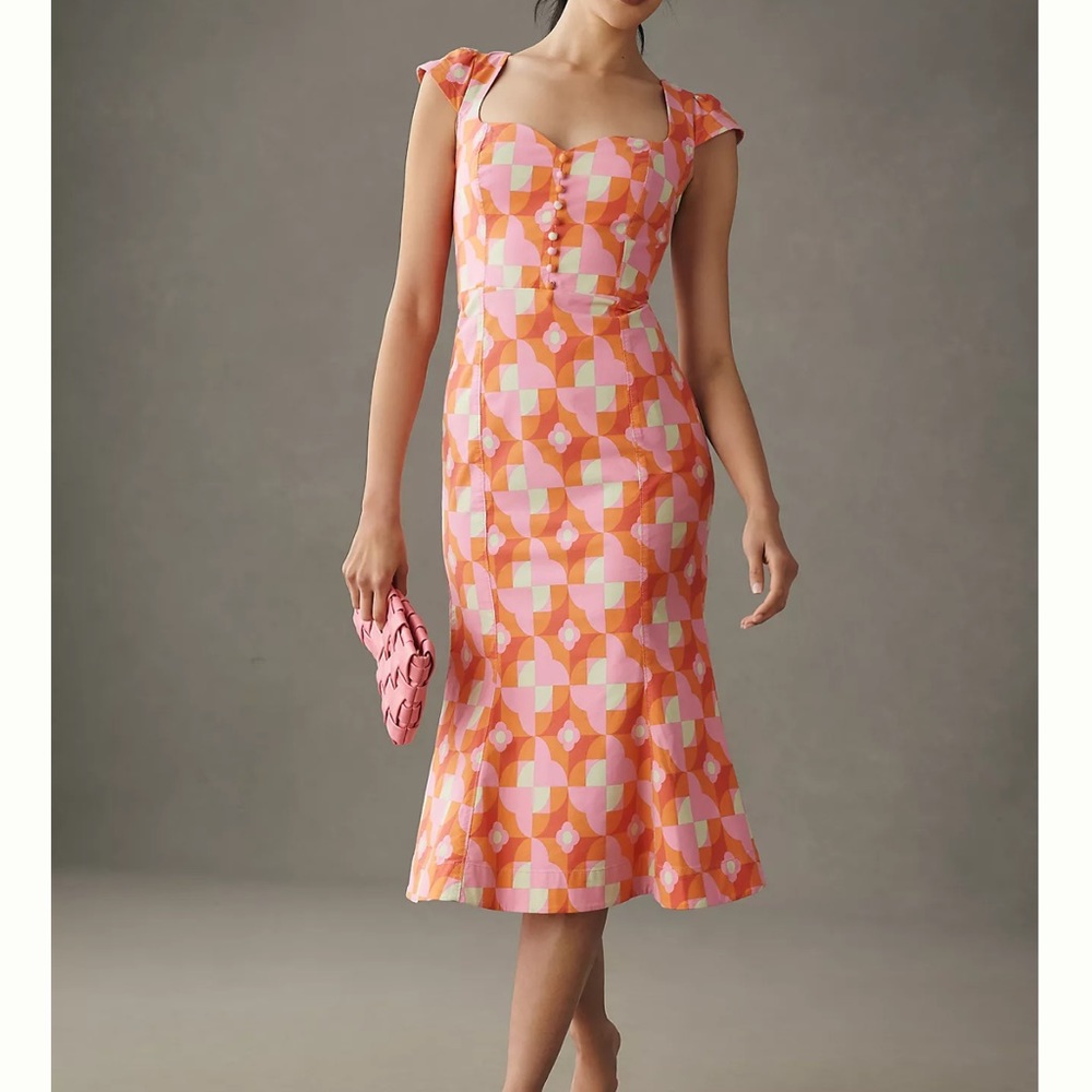 Anthropologie - The Cecily Fit & Flare Sweetheart Dress by Maeve Sz 1X
